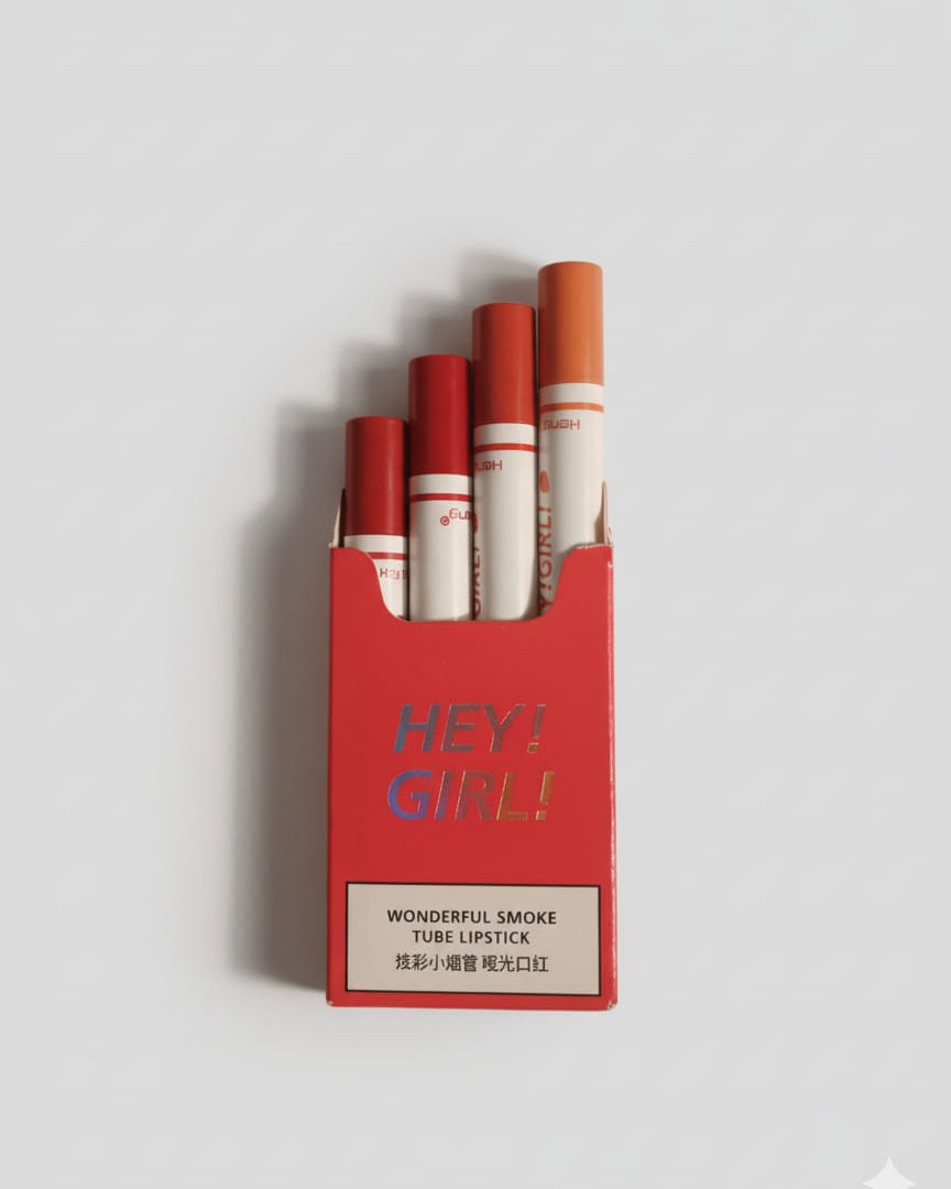 Hey Girl! Wonderful Smoke Tube Lipstick – Bold Color, Smooth Glam 💋