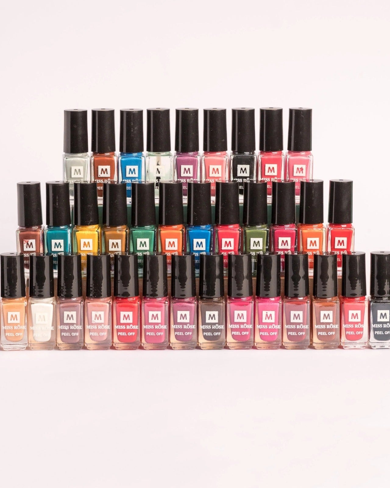 Miss Rose Peel Off Nail Polish Collection (36pices)